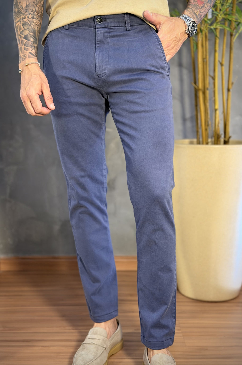 Calça Alfaiataria Sarja Estonada