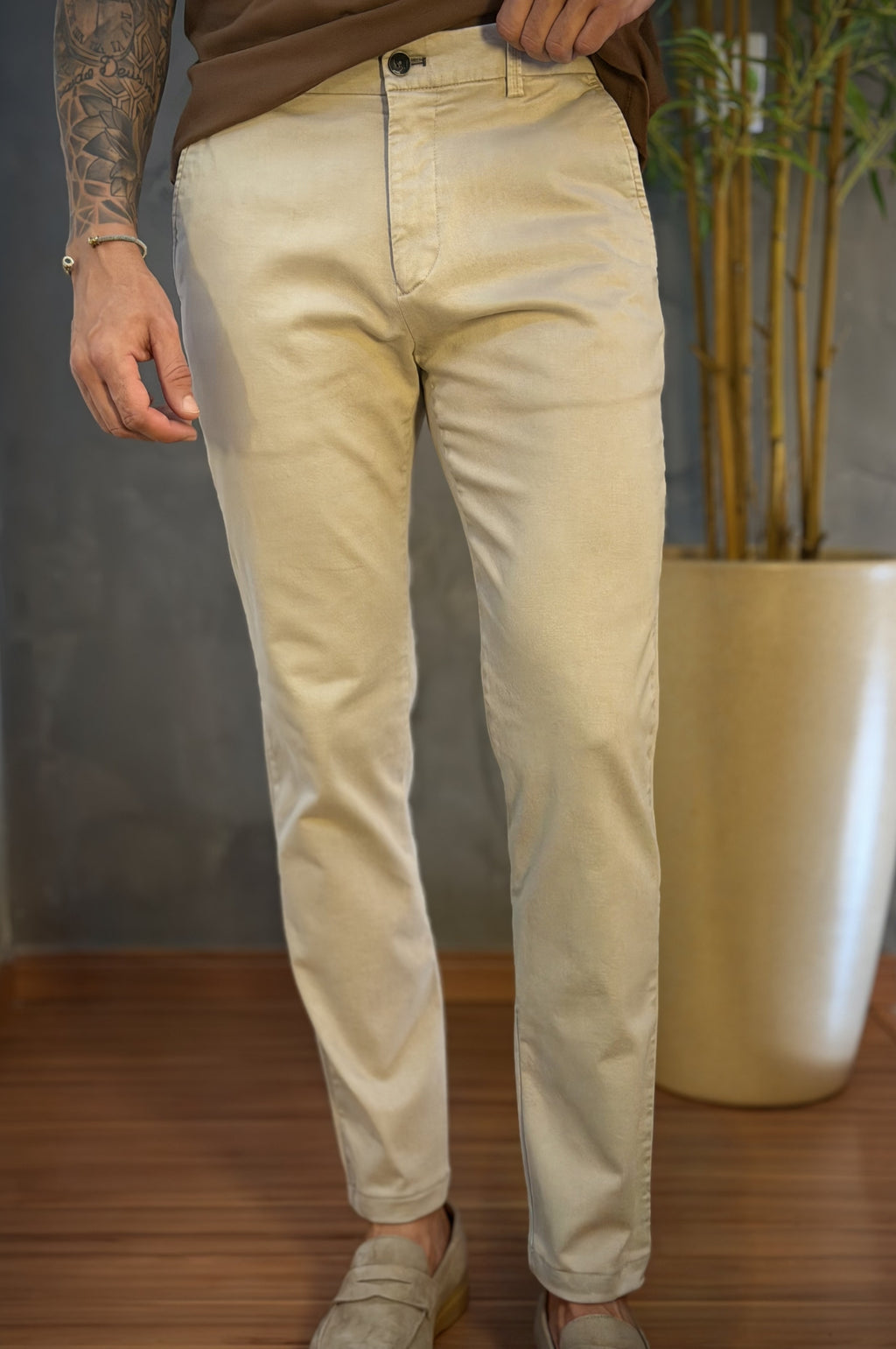 Calça Alfaiataria Sarja Estonada