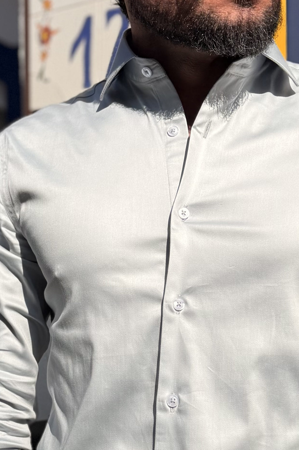 Camisa Social Algodão com Elastano