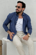 Camisa de Linho com Algodão