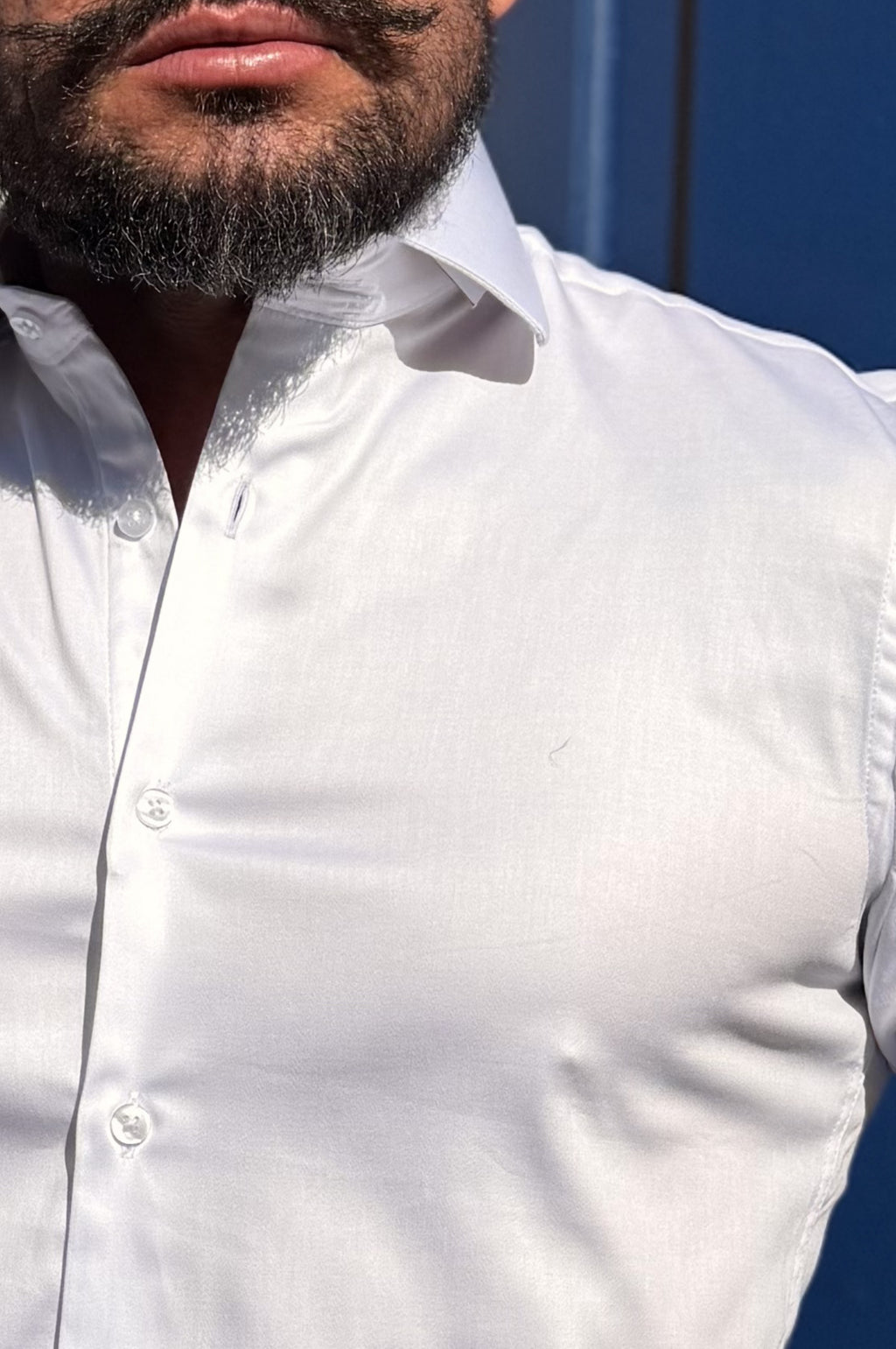 Camisa Social Algodão com Elastano