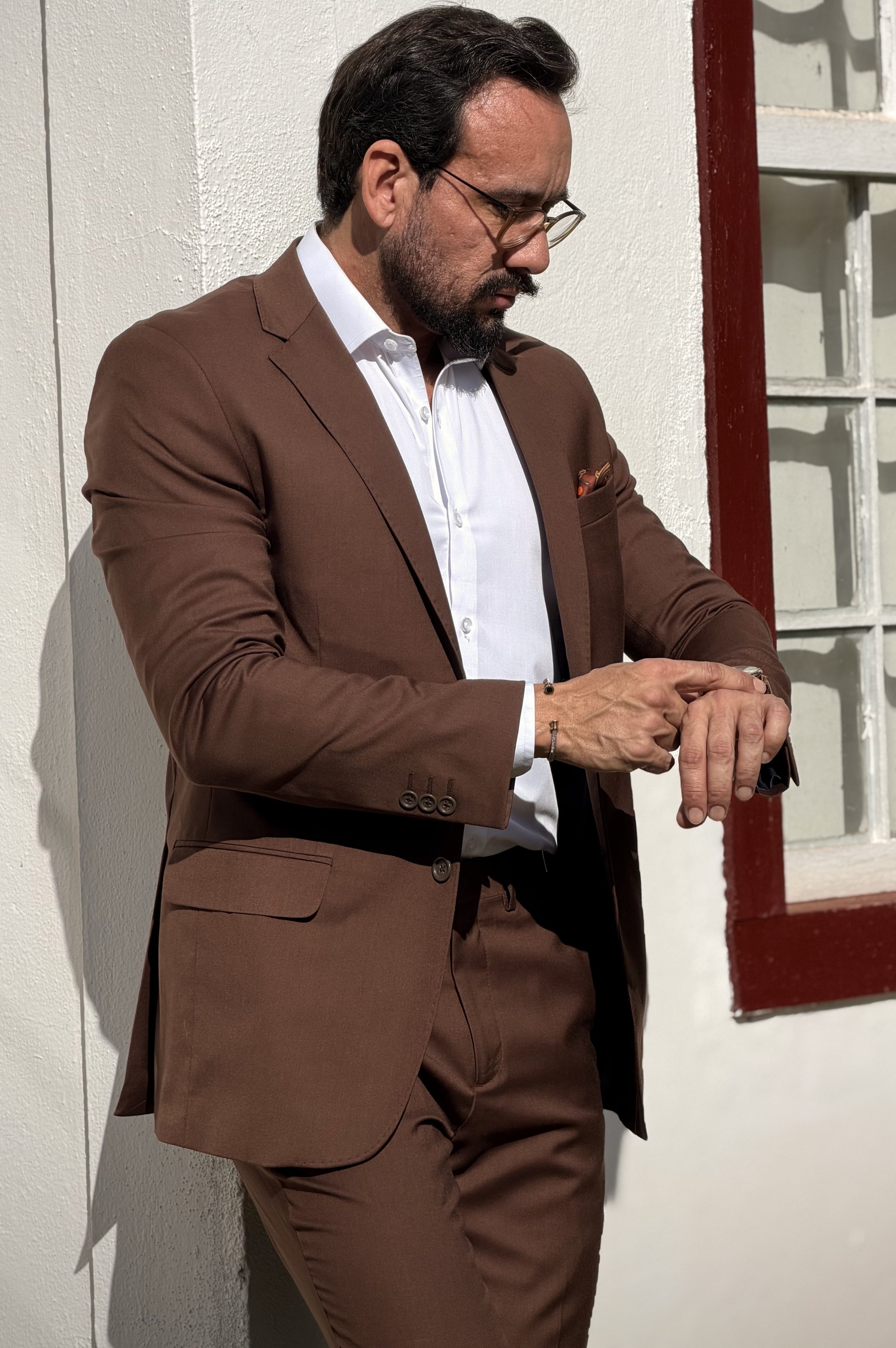 Costume Masculino Slim Fit com Calça com Ajuste
