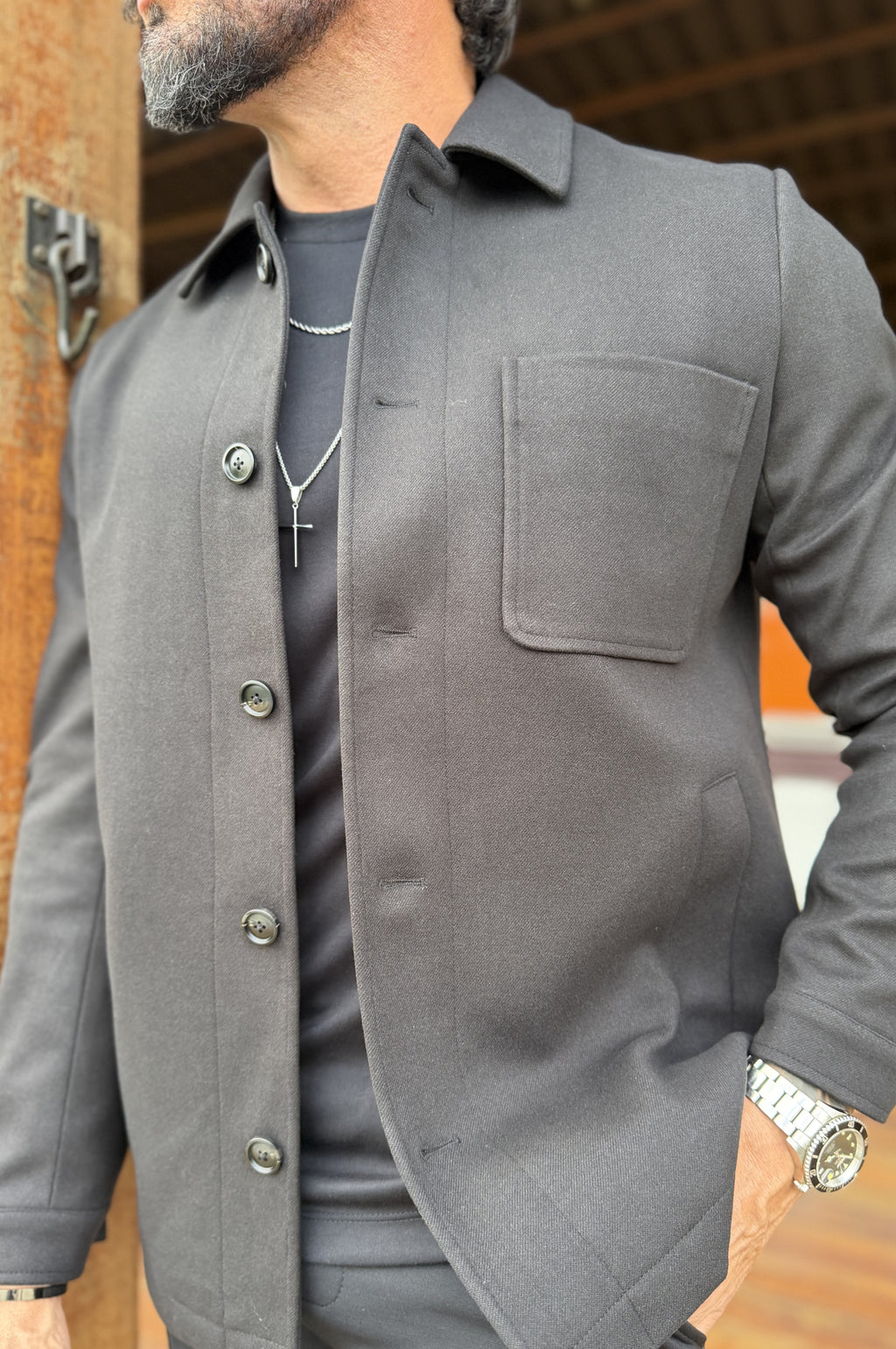 Jaqueta Overshirt